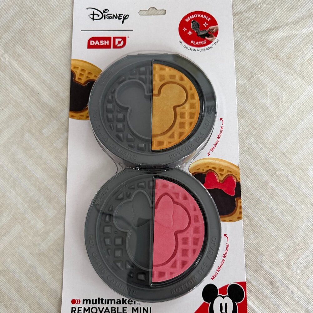 Disney Dash 2pk Mickey Mouse & Minnie Mouse Removable Plate